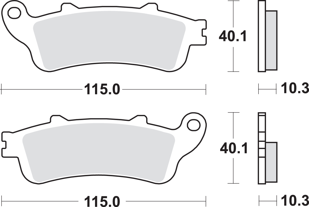 LS Brake Pads - GL 1800 - 880LS 2001 - 2016