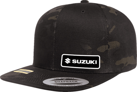 Suzuki Snapback Hat - Camo Black