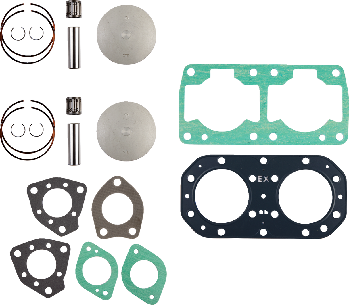 Top-End Rebuild Kit - Standard - Original Series - Kawasaki 1986 - 1996