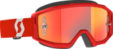 Primal Goggles - Red/White - Orange Chrome Works