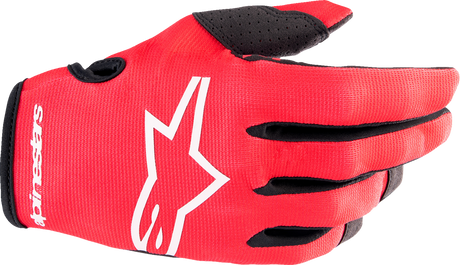 Youth Radar Gloves - Red/White - Large