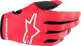 Youth Radar Gloves - Red/White - Medium