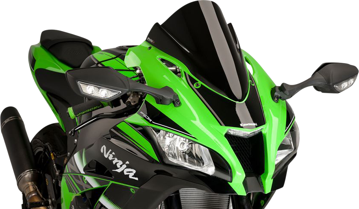 Race Windscreen - 14-1/4\" - Black - ZX10R 2016 - 2020