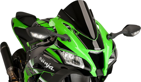 Race Windscreen - 14-1/4\" - Black - ZX10R 2016 - 2020