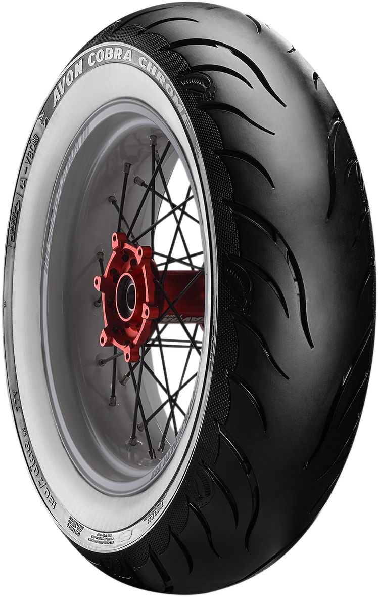 Tire - Cobra Chrome AV92 - Rear - 150/80R16 - Wide Whitewall - 71V