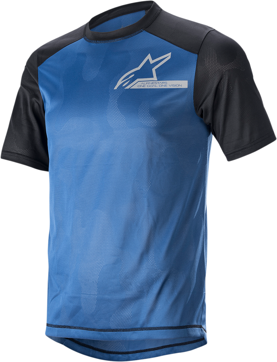 Alps 4.0 V2 Jersey - Short-Sleeve - Blue/Black/Silver - Small