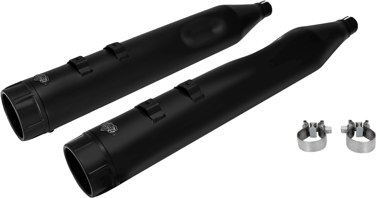 4-1/2\" Torquer Mufflers for \'95-\'16 FL - Black 1995 - 2016