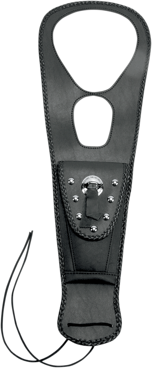 Pouch Tank Bib - Studded - Black - Honda 2002 - 2008