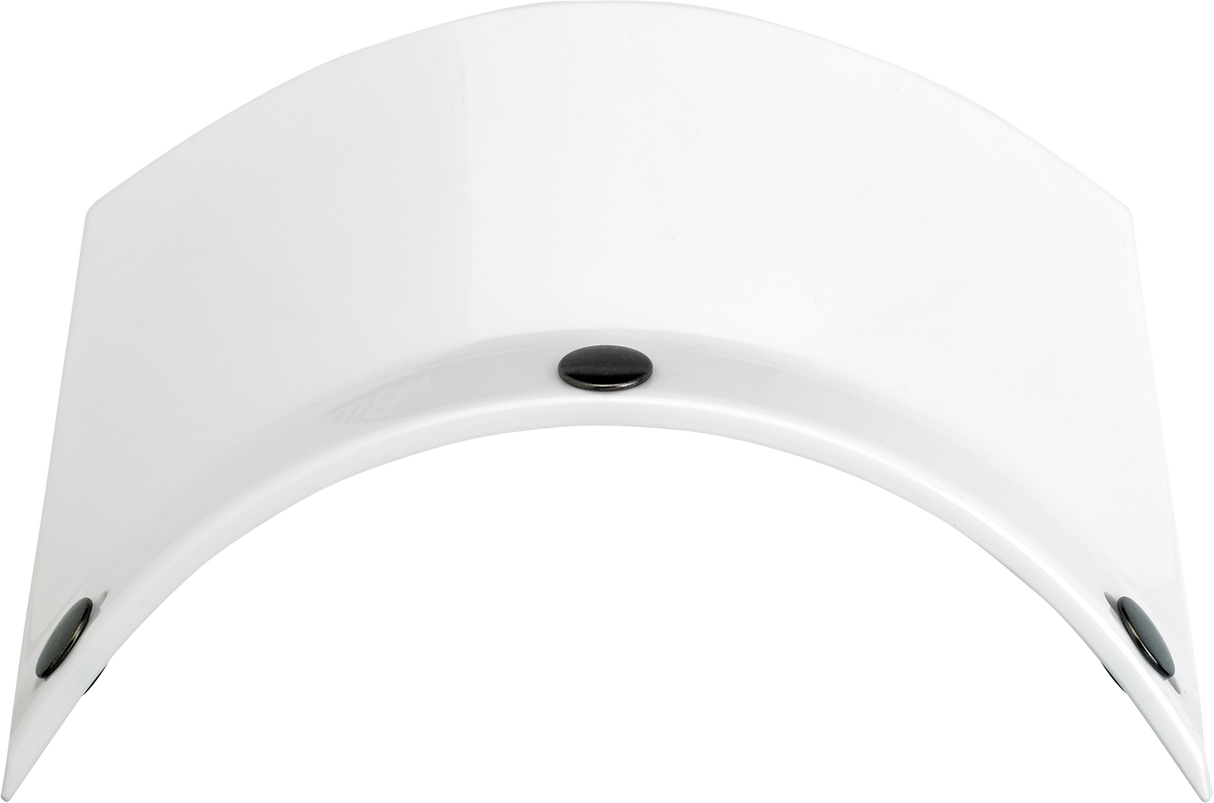 Moto 3-Snap Visor - White