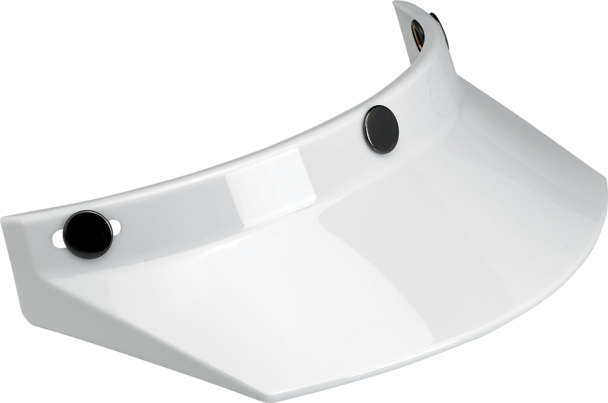 Moto 3-Snap Visor - White