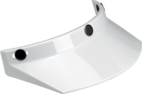 Moto 3-Snap Visor - White