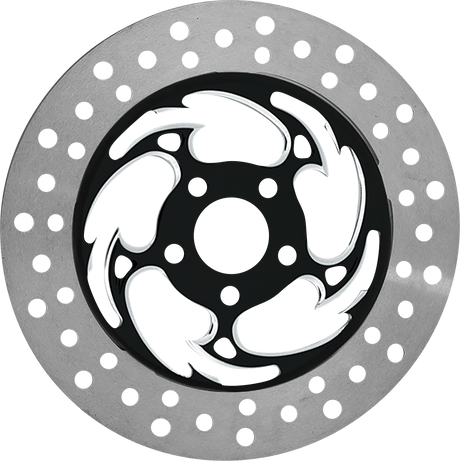 Brake Rotor - Right Front - Savage Eclipse - Chrome and Black 2008 - 2022