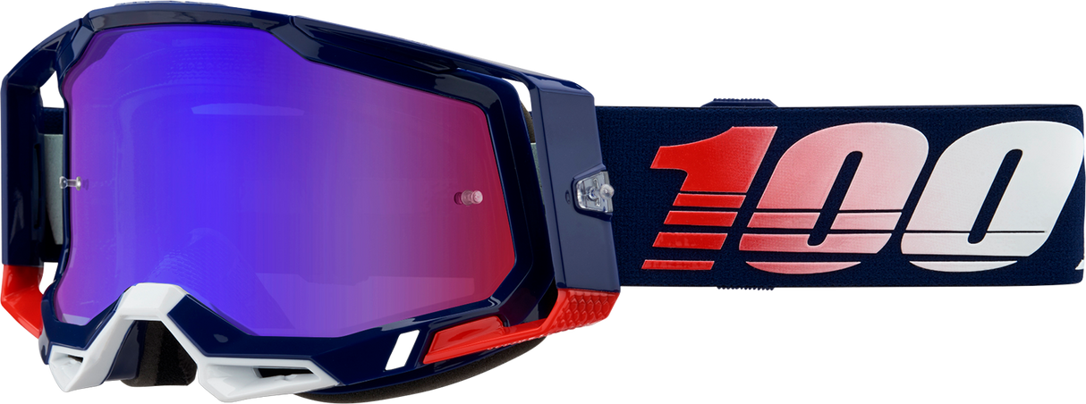 Racecraft 2 Goggles - Republic - Red/Blue Mirror