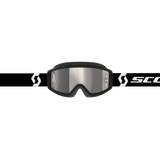 Primal Goggles - Black/White - Silver Chrome Works