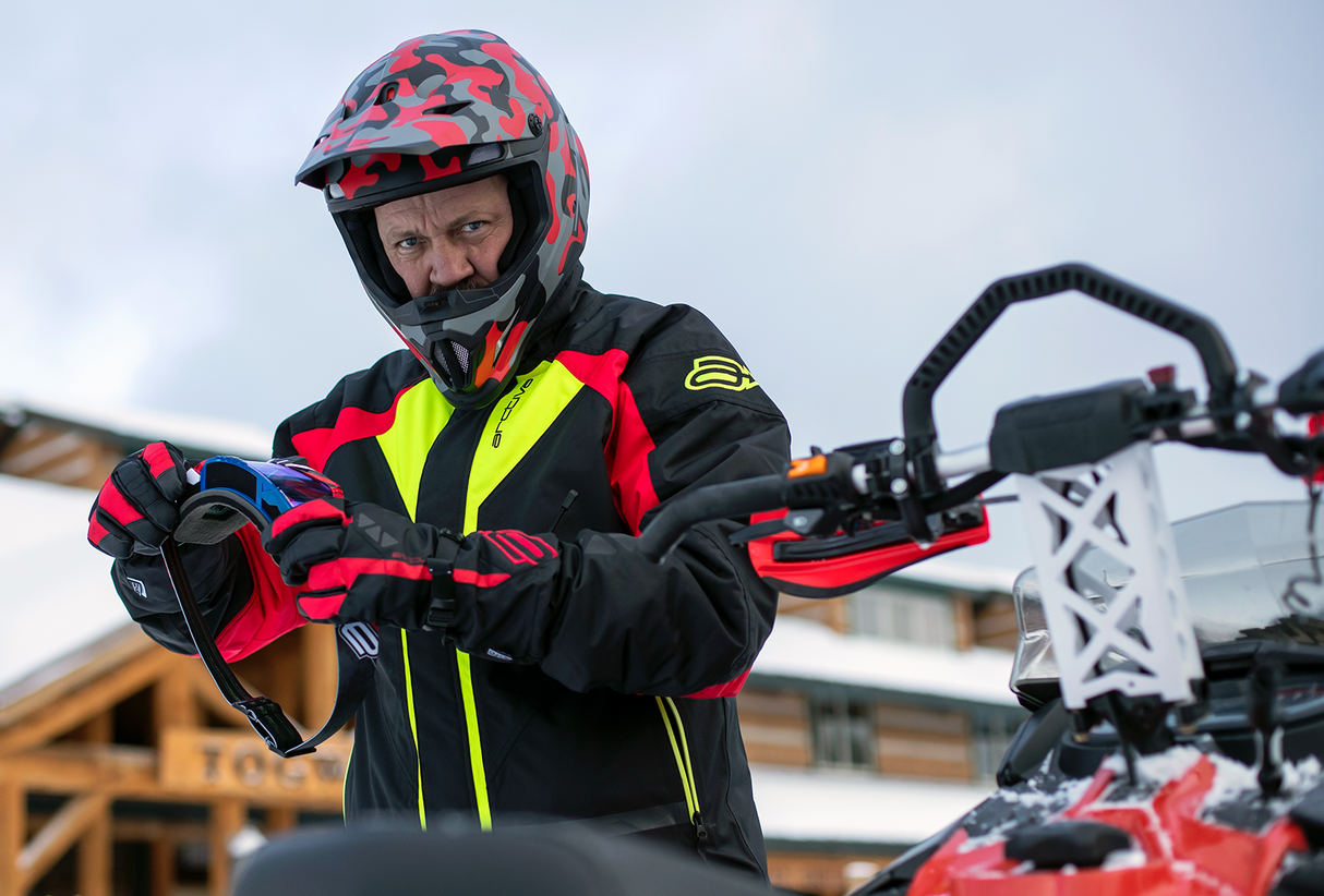 Rise Helmet - Camo - Red - XL