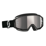 Primal Goggles - Black/White - Silver Chrome Works