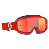 Primal Goggles - Red/White - Orange Chrome Works