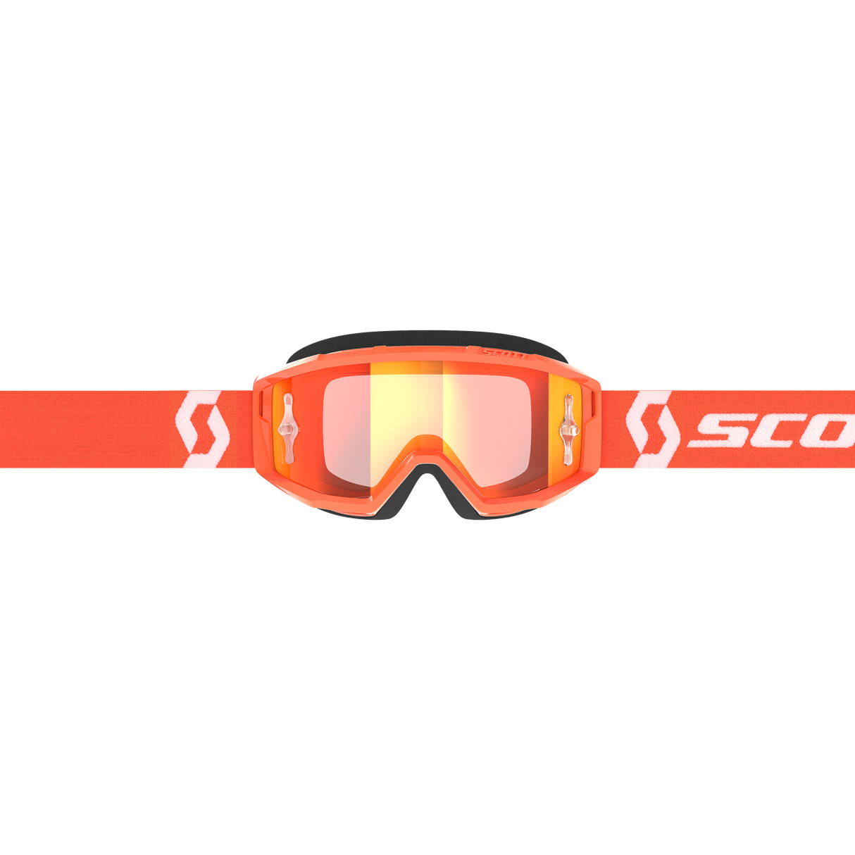 Primal Goggles - Orange/White - Orange Chrome Works