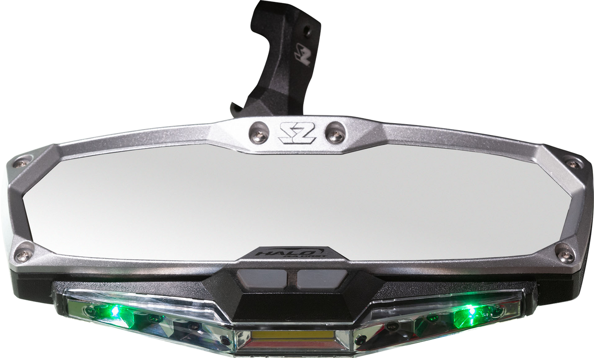 Mirror - Halo R - Rear View w/LED Cabin Light - Rectangle - Silver w/Silver Bezel - X3 2020 - 2021