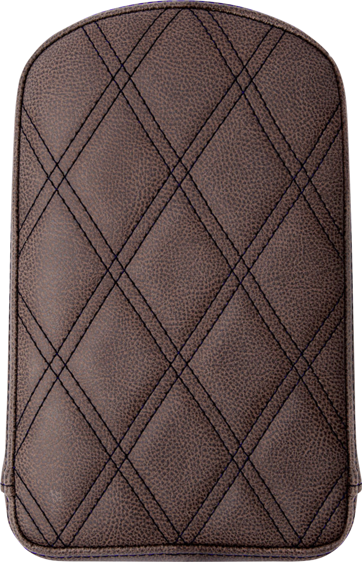 Sissy Bar Pad - Lattice Stitched - Brown