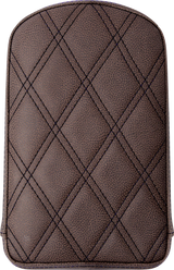 Sissy Bar Pad - Lattice Stitched - Brown